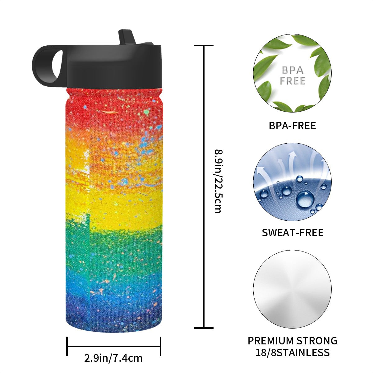 Gavin Scott PRIDE Stainless Steel Vacuum Insulated Tumbler (18oz)