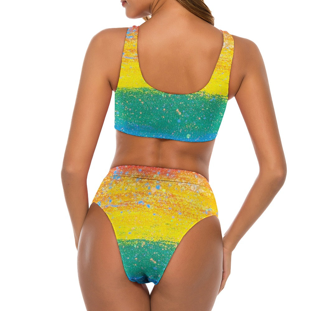 Gavin Scott Safflower Two-Piece Swimsuit (Femme S-2XL)