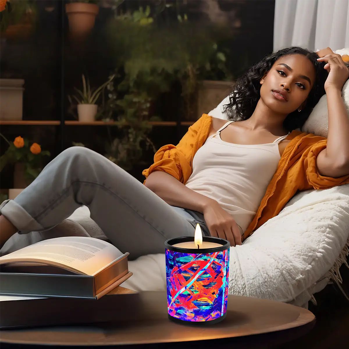 Gavin Scott Scented Black Jar Candle (6oz)