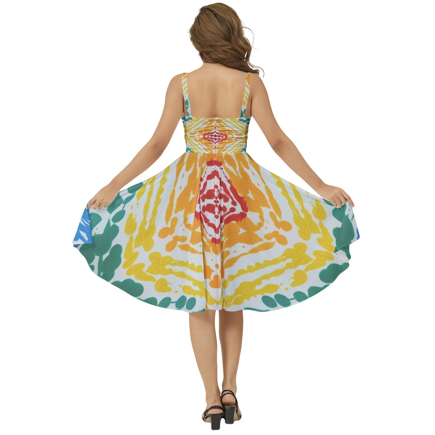 Gavin Scott Sleeveless Flare Hem Midi Dress (Femme XS-3XL)