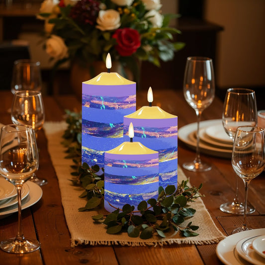 Gavin Scott Flameless Candles w/Remote (Set of 3)