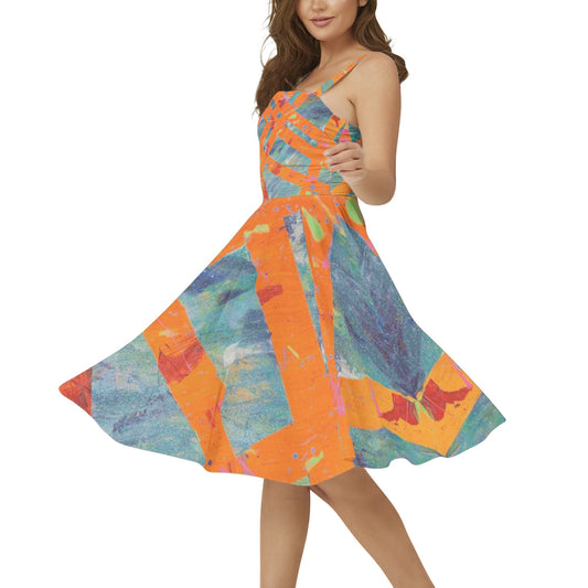 Gavin Scott Sleeveless Flare Hem Midi Dress (Femme XS-3XL)