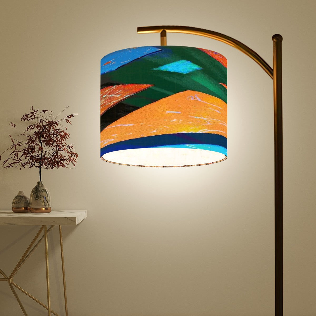 Gavin Scott Arc Floor Lamp w/Remote