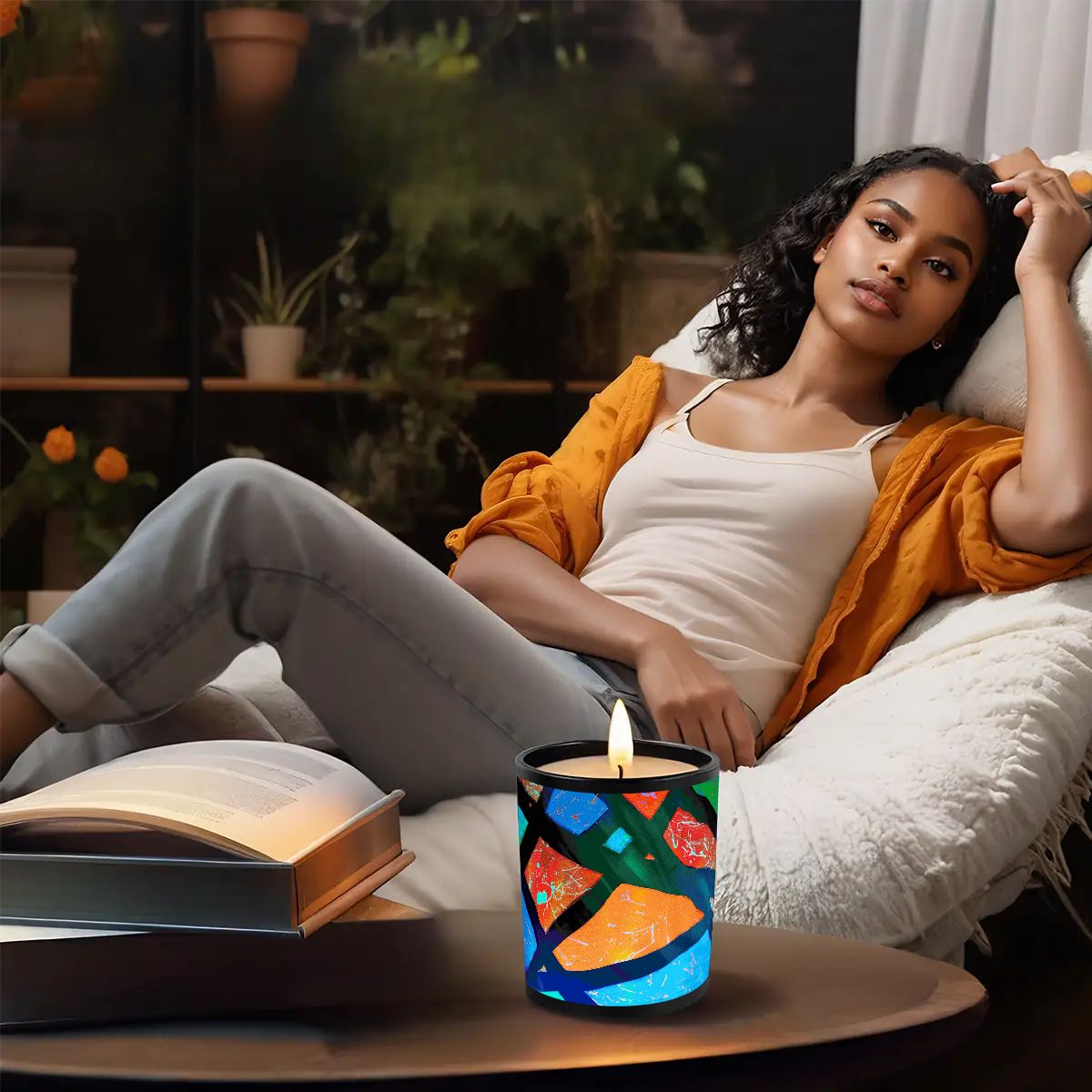 Gavin Scott Scented Black Jar Candle (6oz)