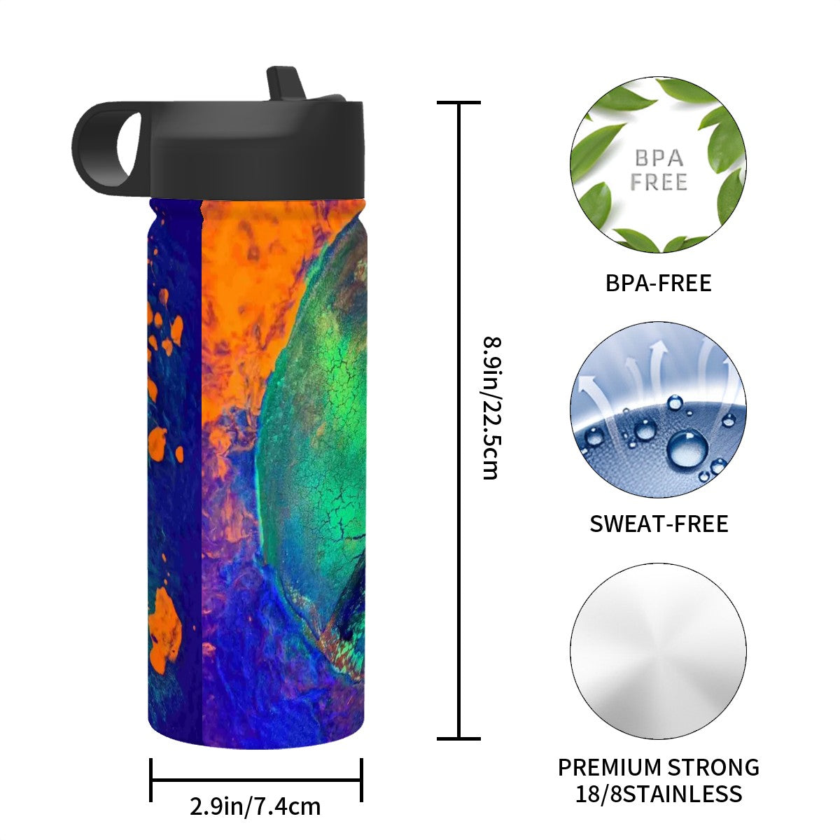 Gavin Scott Stainless Steel Vacuum Insulated Tumbler (18oz)