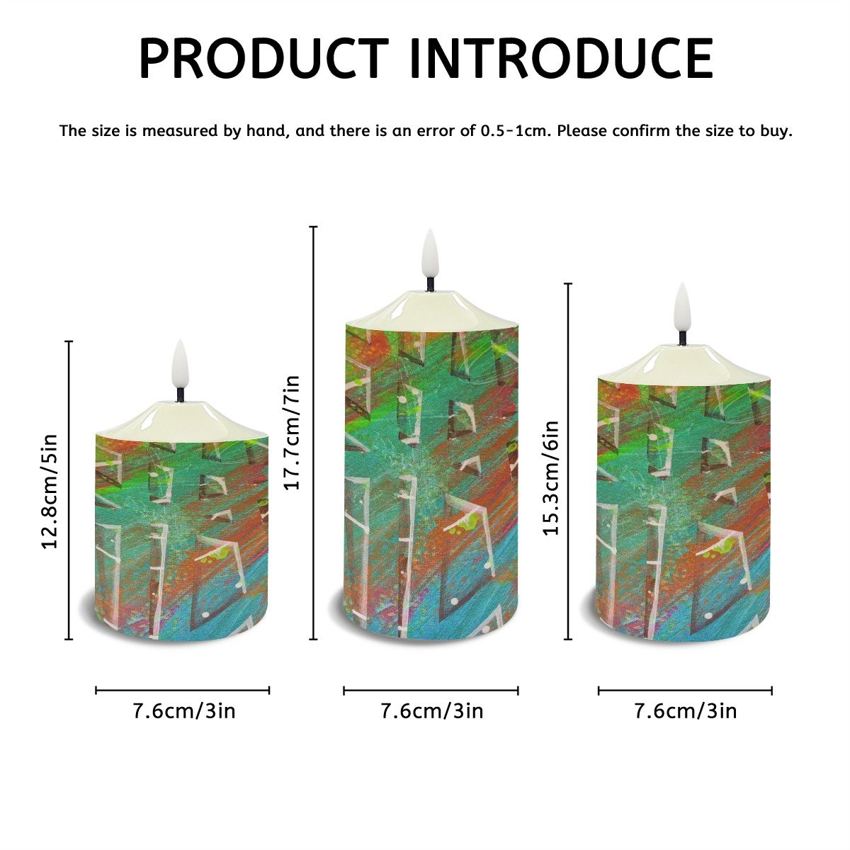 Gavin Scott Flameless Candles w/Remote (Set of 3)