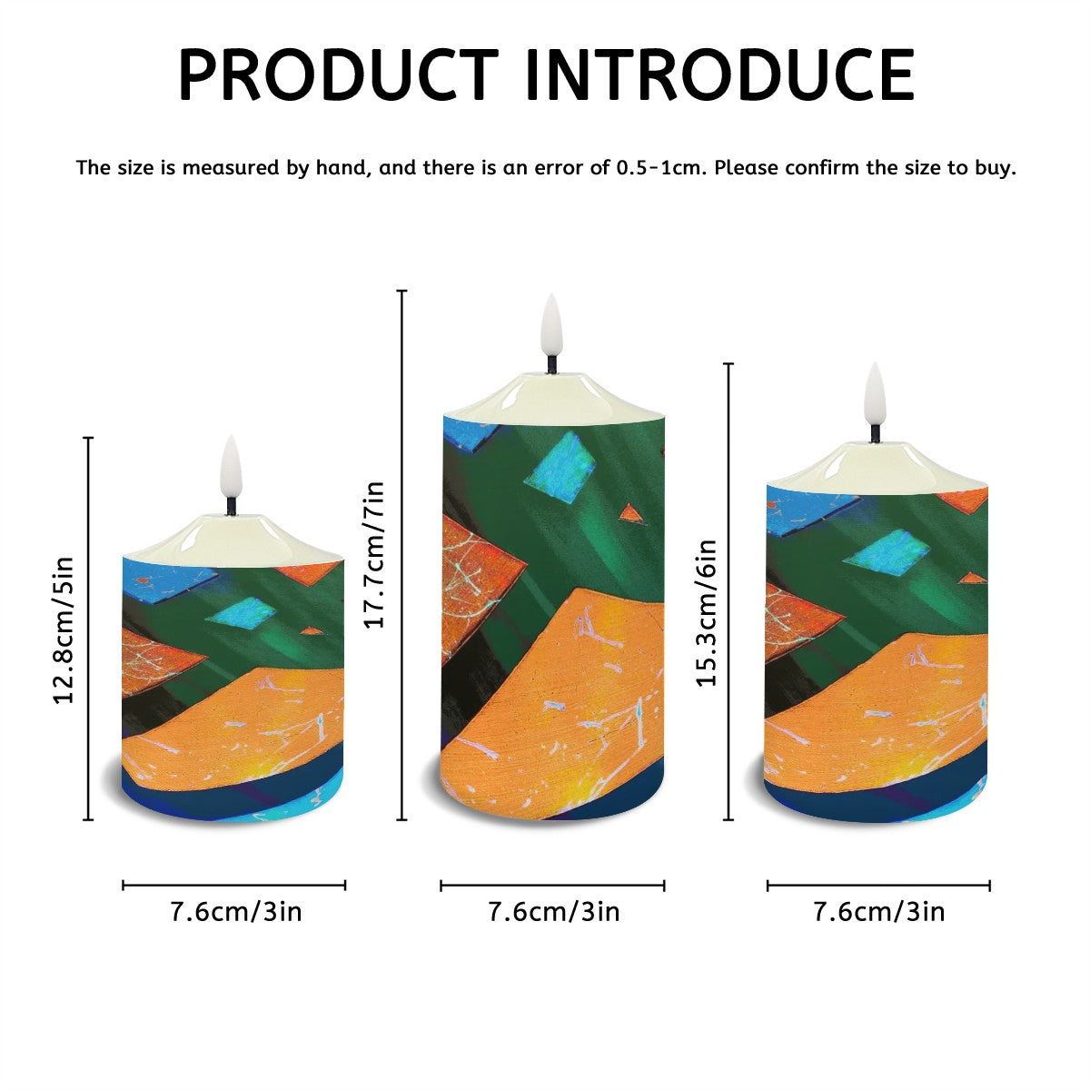 Gavin Scott Flameless Candles w/Remote (Set of 3)