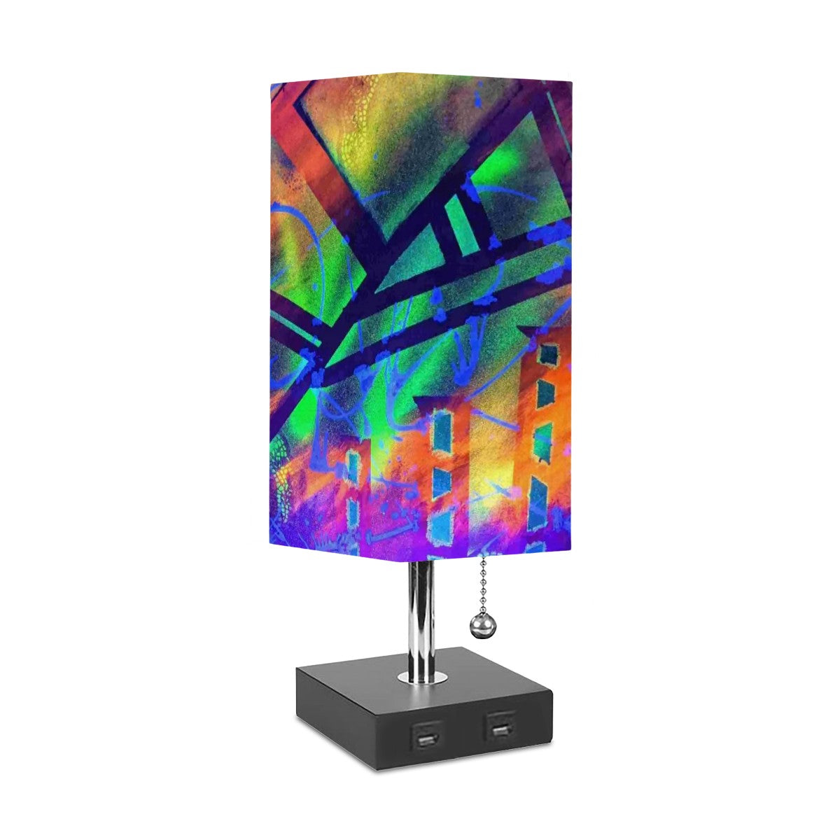 Gavin Scott Square Table Lamp with USB Port
