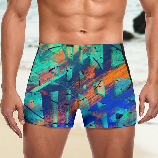 Gavin Scott Square Cut Swimming Trunks (Masc S-3XL)