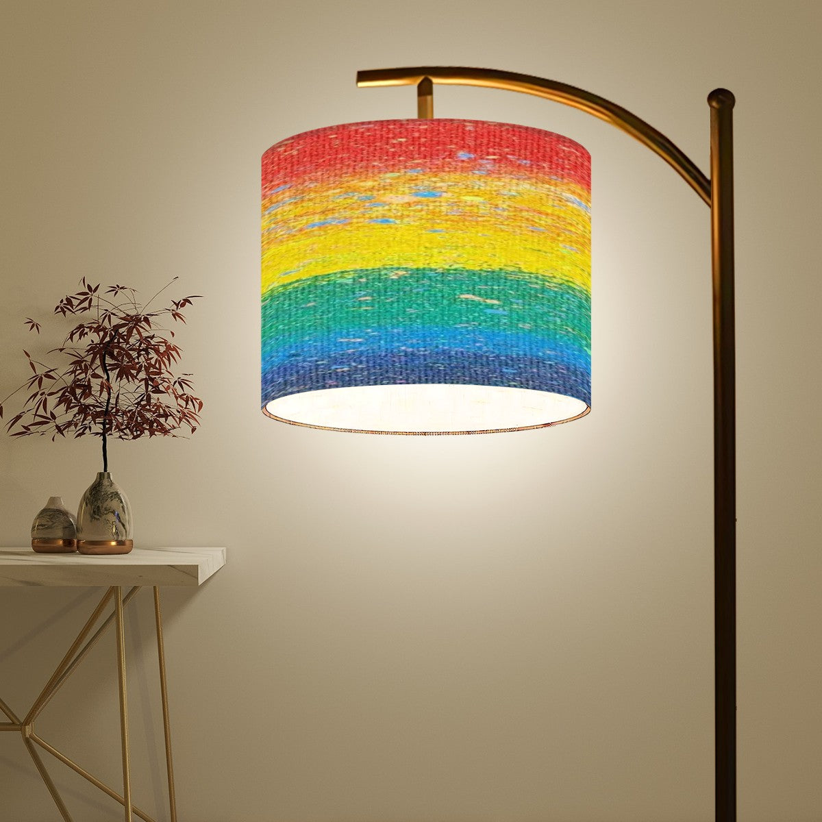 Gavin Scott Arc Floor Lamp w/Remote