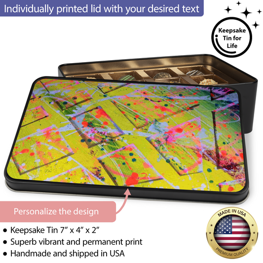 Gavin Scott Chocolate Truffle Keepsake Gift Tin (12 Count)