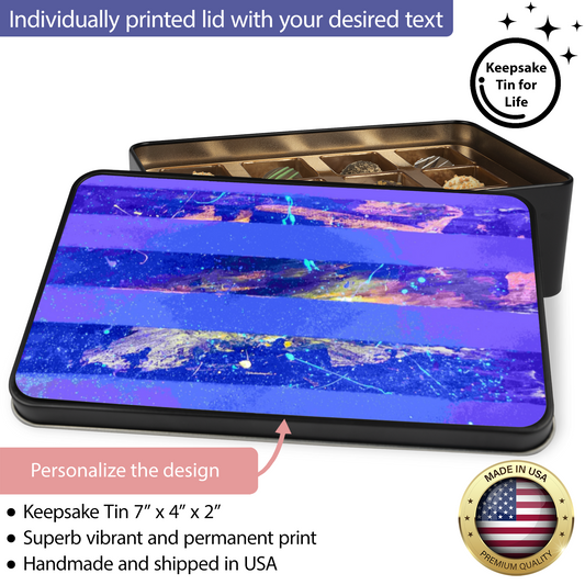 Gavin Scott Chocolate Truffle Keepsake Gift Tin (12 Count)