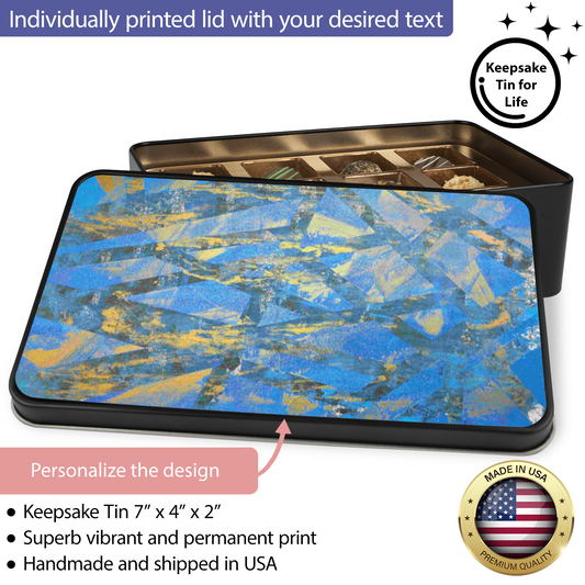 Gavin Scott Chocolate Truffle Keepsake Gift Tin (12 Count)