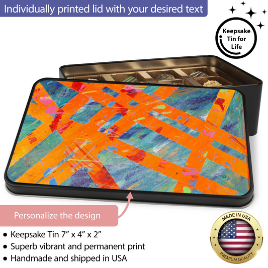 Gavin Scott Chocolate Truffle Keepsake Gift Tin (12 Count)