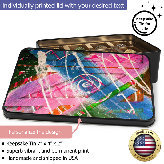 Gavin Scott Chocolate Truffle Keepsake Gift Tin (12 Count)