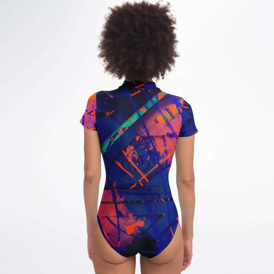 Gavin Scott Short Sleeve Festival Catsuit w/UPF 50+ Sun Protection (Femme XS-XL)