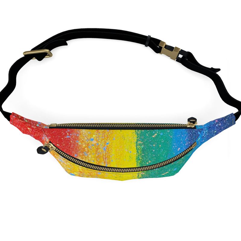 Gavin Scott PRIDE 100% Genuine Nappa Leather Bum Bag / Fanny Pack / Crossbody Bag