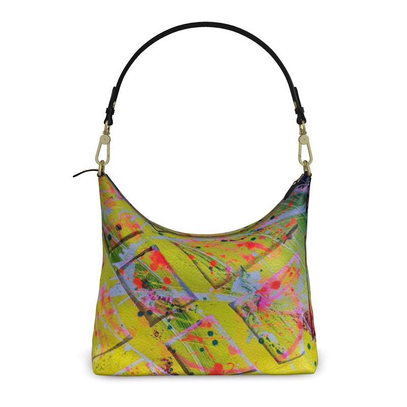 Gavin Scott Deluxe Leather Square Shoulder Bag