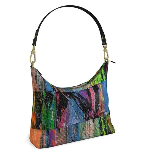 Gavin Scott Deluxe Leather Square Shoulder Bag