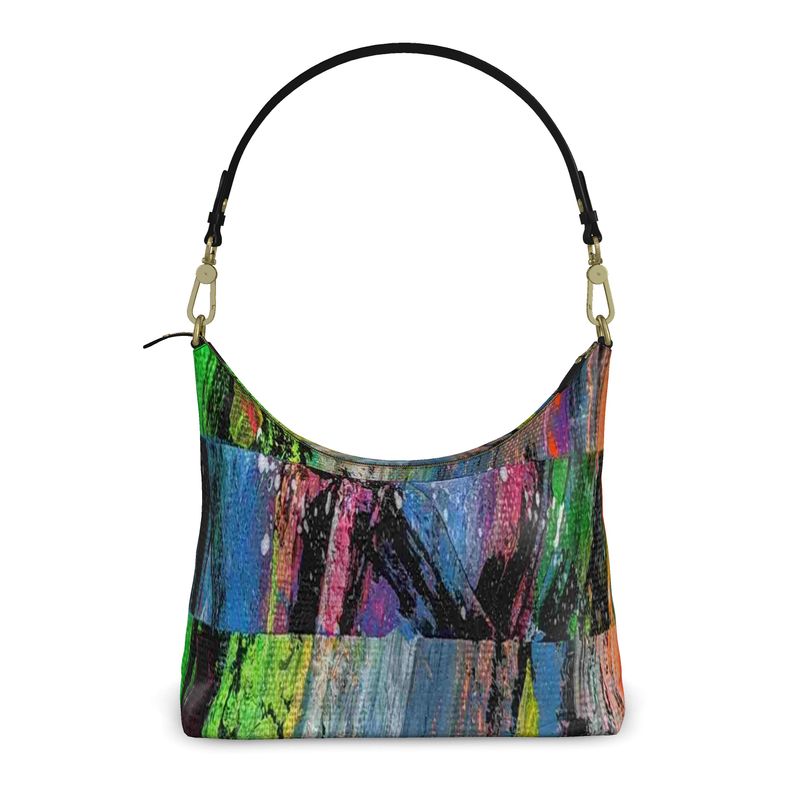 Gavin Scott Deluxe Leather Square Shoulder Bag