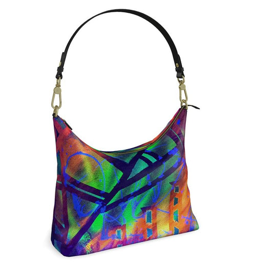 Gavin Scott Deluxe Leather Square Shoulder Bag