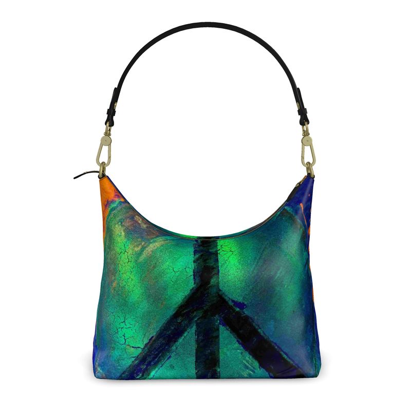 Gavin Scott Deluxe Leather Square Shoulder Bag