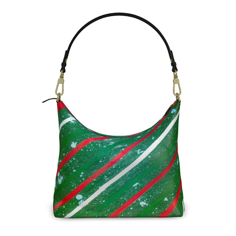 Gavin Scott Deluxe Leather Square Shoulder Bag