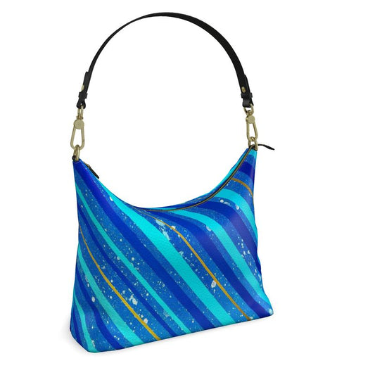 Gavin Scott Deluxe Leather Square Shoulder Bag