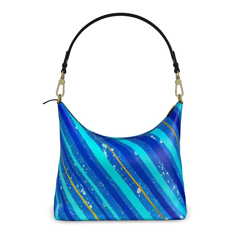 Gavin Scott Deluxe Leather Square Shoulder Bag