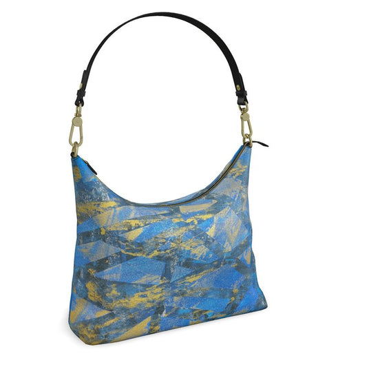 Gavin Scott Deluxe Leather Square Shoulder Bag