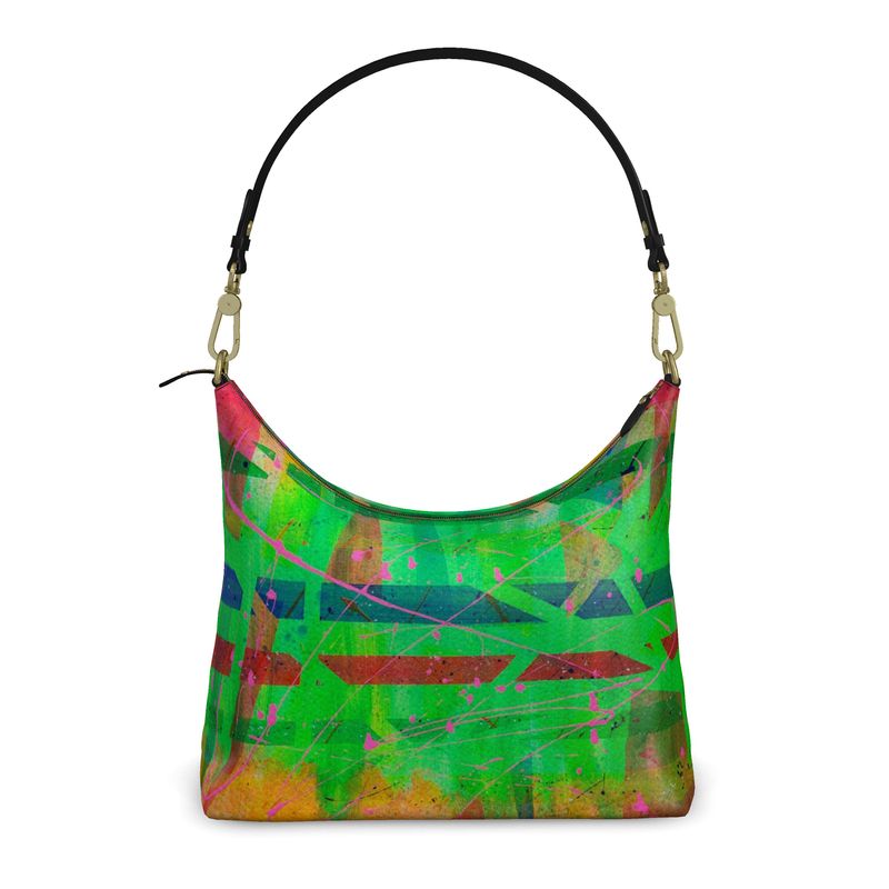 Gavin Scott Deluxe Leather Square Shoulder Bag