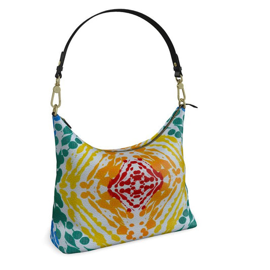 Gavin Scott Deluxe Leather Square Shoulder Bag