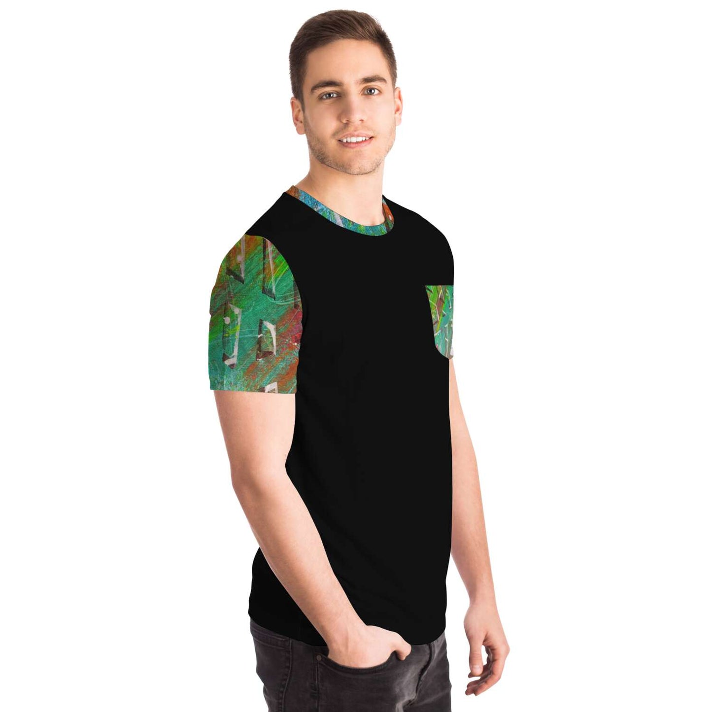 Gavin Scott Splash of Color Pocket Tee (Genderless XS-4XL)