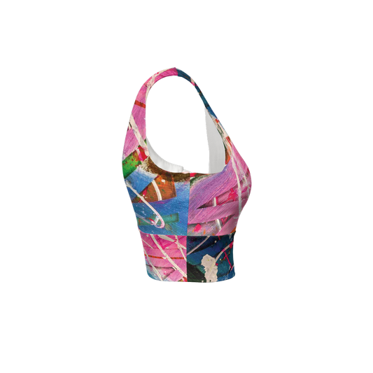 Gavin Scott Longline V-Shape-Back Sports Bra-Butter Soft Texture