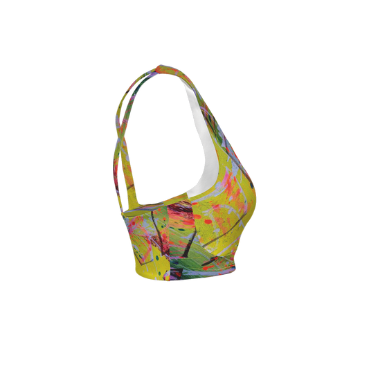 Gavin Scott Racerback Butter Soft Sports Bra (XS-3XL)