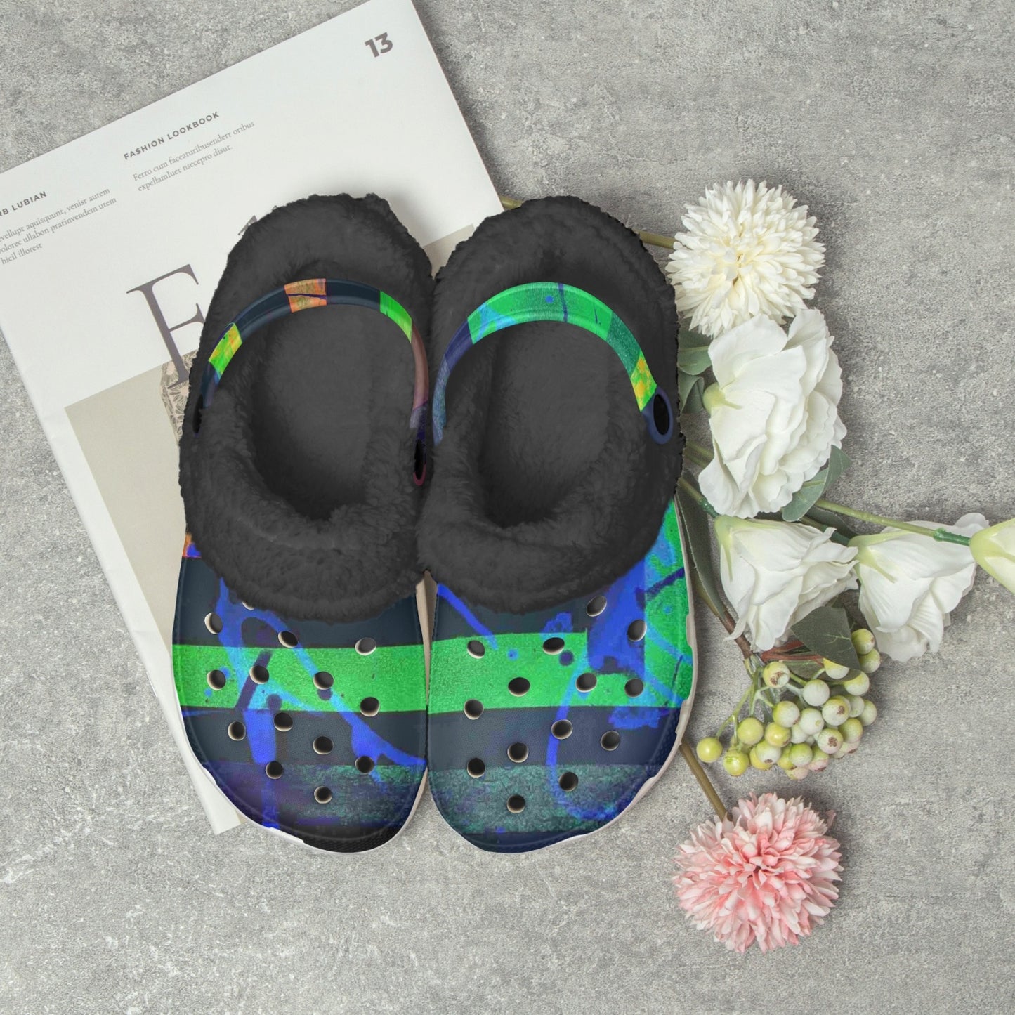 Gavin Scott Funky Faux Fur Grocs