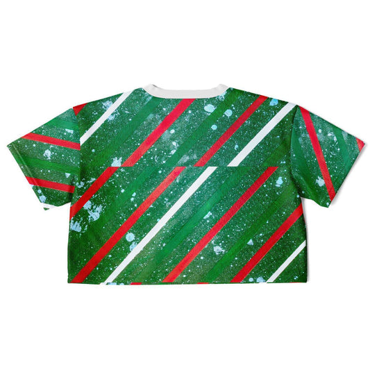 Gavin Scott Cropped Football Jersey w/White Collar (Femme XS-XL)