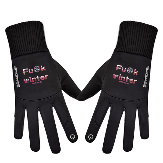 Gavin Scott FU*K WINTER Plush Genderless Touch Screen Gloves