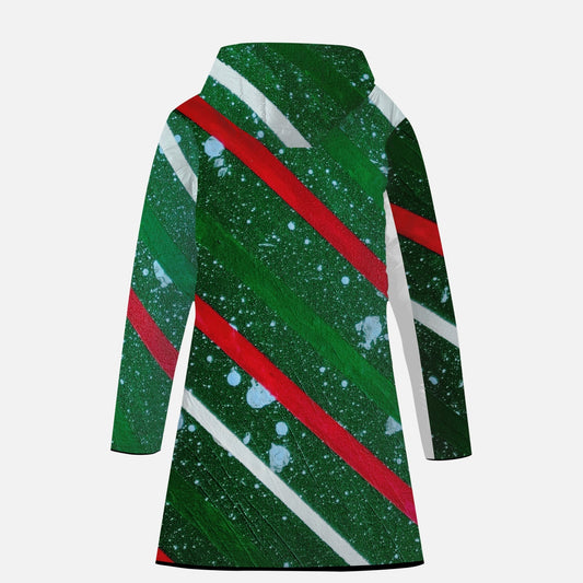 Gavin Scott Full-Length Zipper Hooded Puffer Coat (Femme XXS-4XL)