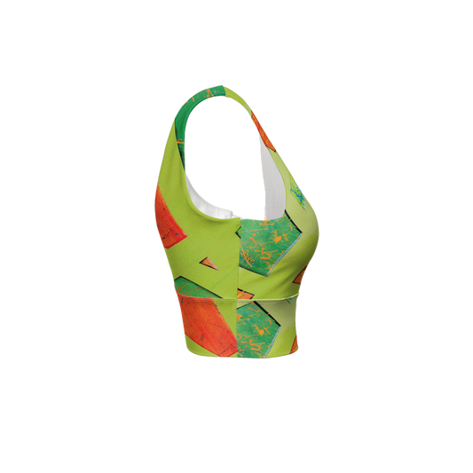 Gavin Scott Longline V-Shape-Back Sports Bra-Butter Soft Texture