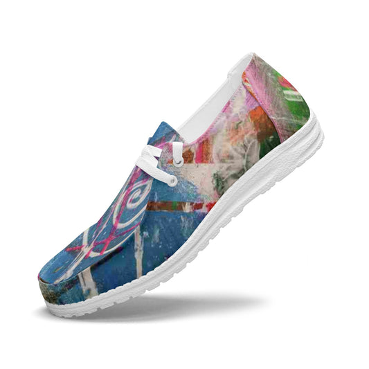 Gavin Scott Lace-Up Canvas Loafers