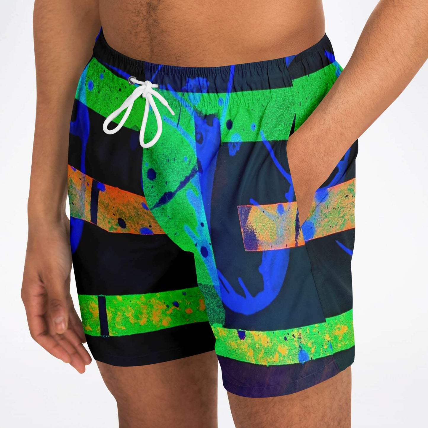 Gavin Scott Square Cut Swim Trunks (Masc XS-3XL)