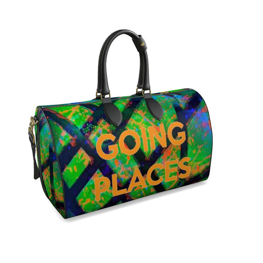 Gavin Scott Deluxe Leather GOING PLACES Duffel Bags