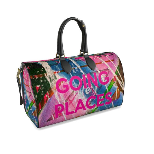 Gavin Scott Deluxe Leather GOING PLACES Duffel Bags