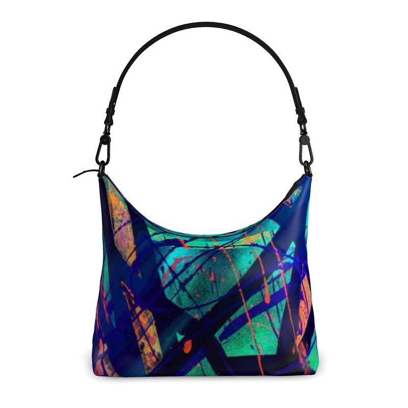 Gavin Scott Deluxe Leather GOING PLACES Square Shoulder Bag