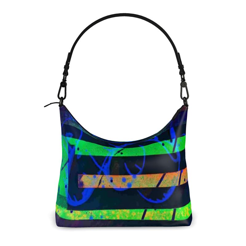 Gavin Scott Deluxe Leather GOING PLACES Square Clutch Shoulder Bag