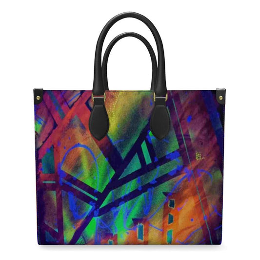 Gavin Scott 100% Genuine Nappa Leather Shopping Tote (2 Size Options)