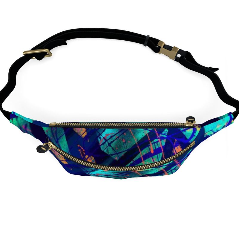 Gavin Scott 100% Genuine Nappa Leather Bum Bag / Fanny Pack / Crossbody Bag