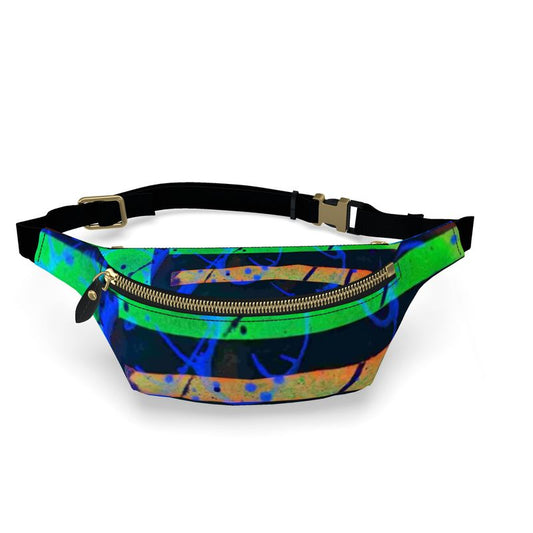 Gavin Scott 100% Genuine Nappa Leather Bum Bag / Fanny Pack / Crossbody Bag