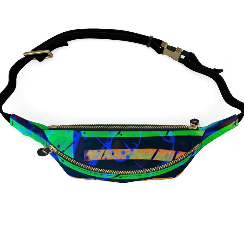 Gavin Scott 100% Genuine Nappa Leather Bum Bag / Fanny Pack / Crossbody Bag